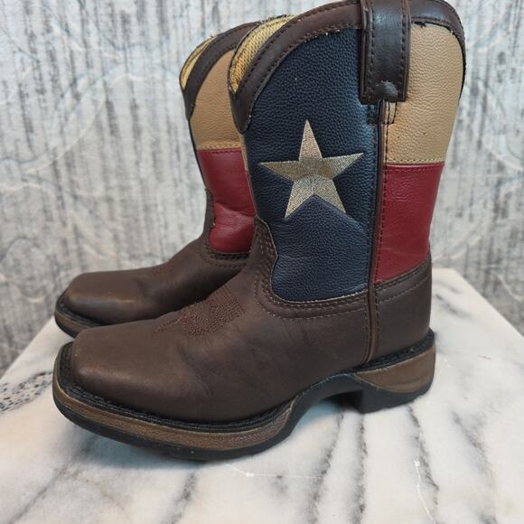 Lil' Rebel by Durango Kids'8" Texas Flag Western Boot BT246 Sz 12M - Picture 5 of 8